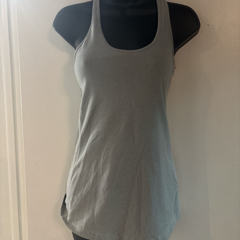 Gray Racerback Tank Top